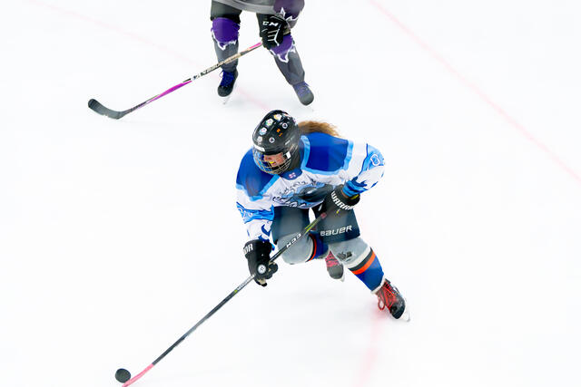 Coyotes forward battles for position
